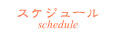 スケジュール